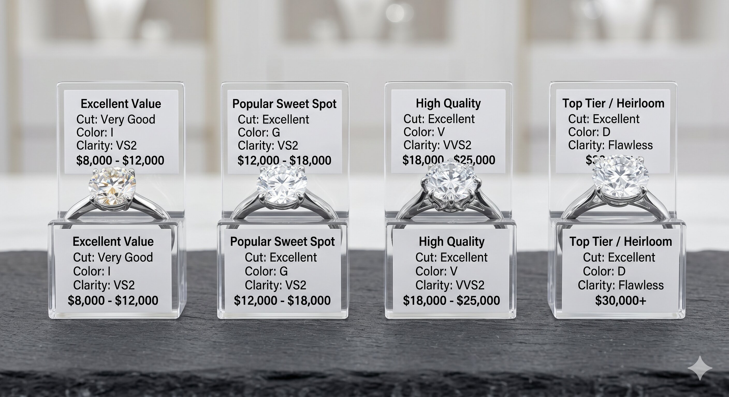 4Cs affect the price
